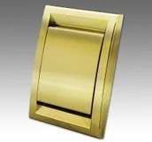 Gniazdka elektryczne - Beam Gniazdo ścienne DECO plastikowe złote - miniaturka - grafika 1