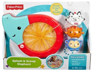 Fisher Price Kąpielowy słonik CMY23 - Zabawki do kąpieli - miniaturka - grafika 2
