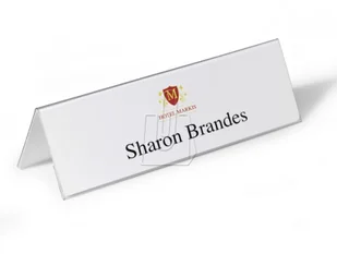 Durable Identyfikator stołowy 105/210x297mm 25 sztuk 8053 - Identyfikatory - miniaturka - grafika 2