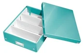 Pojemniki biurowe - Esselte Pudło z przegródkami LEITZ C&S średnie turkusowe ES1149-13 - miniaturka - grafika 1