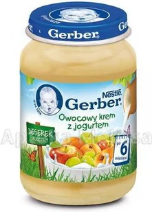 Gerber OWOCOWY KREM/JOGURT 190G - Desery dla dzieci - miniaturka - grafika 2