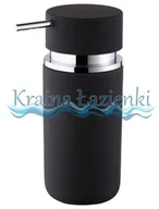 Mydelniczki i dozowniki mydła - Bisk round Dozownik mydła czarny 06593 - miniaturka - grafika 1