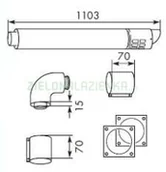 Piece i kotły grzewcze - Vaillant 303209 element systemu kominowego - miniaturka - grafika 1