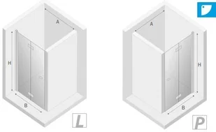 New Trendy New Soleo 120x195 lewe szkło czyste D-0137A - Ścianki i drzwi prysznicowe - miniaturka - grafika 2