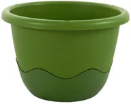 Donice - Donica Mareta z nawadnianiem 30 cm jasna / ciemna zieleń - miniaturka - grafika 1