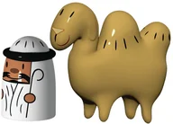 Ozdoby bożonarodzeniowe - Alessi A di Amir &amp; Camelus porcelanowe figurki, 2 szt AMGI23SET - miniaturka - grafika 1