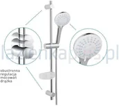 Zestawy prysznicowe - Ferro Nessa zestaw natryskowy przesuwny N350B - miniaturka - grafika 1
