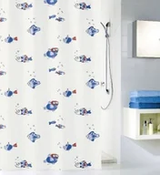 Zasłony prysznicowe - Kleine Wolke Zasłona - Freddy Blue 5162700305 - miniaturka - grafika 1
