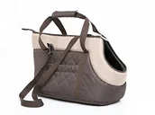 Transportery dla kotów - Hobbydog R3Torbbs14 Hunde/Katzen Tragetasche, Braun/Beige - miniaturka - grafika 1