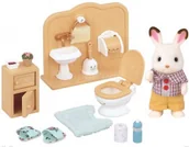 Figurki dla dzieci - Sylvanian Families Zestaw z bratem królików z czekoladowymi uszkami łazienka 2203 - miniaturka - grafika 1