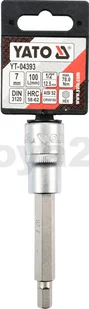 Yato KLUCZ TRZPIENIOWY HEX 1/2 7MM L100MM YT-04393 - Klucze i nasadki - miniaturka - grafika 3