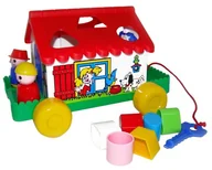 Sortery dla dzieci - Polesie Poland Domek na kołach sorter - miniaturka - grafika 1