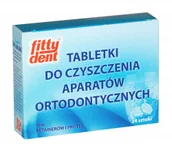 Produkty na nieświeży oddech - Fitty Dent Fitty Dent Tabletki do czyszczenia aparatów ortodontycznych ruchomych 24 szt - miniaturka - grafika 1