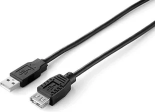 Equip AM-FM Kabel USB 2.0,1.8 m, czarny, podwójny ekran (128850) - Kable USB - miniaturka - grafika 2