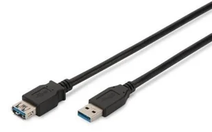 Assmann Kabel USB przedłużający USB 3.0 SuperSpeed Typ USB A/USB A M/Ż czarny 3, (AK-300203-030-S) - Kable USB - miniaturka - grafika 2