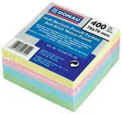Notesy i bloczki - Donau Notes samoprzylepny 76 X 76 mm PASTEL 400 KARTEK - miniaturka - grafika 1