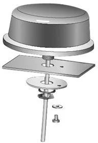 Cisco 3G Multi-Band Outdoor Low-Profile Antenna with 15-ft Cable (3G-ANTM-OUT-LP=) - Pozostałe akcesoria sieciowe - miniaturka - grafika 2