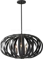 Lampy sufitowe - Elstead Lighting Lampa wisząca WOODSTOCK kol. Czarny (FE/WOODSTOCK/P/L) - Feiss- - miniaturka - grafika 1