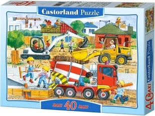Castorland B-040018 Construction Site MAXI 40 el - Puzzle - miniaturka - grafika 2