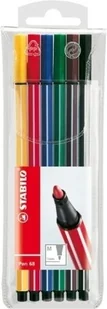 Stabilo Zestaw flamastrów Pen 68 - 6 kolorów 6806PL - Kredki, ołówki, pastele i pisaki - miniaturka - grafika 2