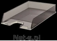 Pojemniki biurowe - Esselte PÓŁKA NA DOKUMENTY EUROPOST PRZEZROCZYSTA GRAFITOWA - miniaturka - grafika 1