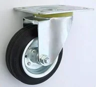 Kółka i bloczki - Zabi Koło metalowo-gumowe w obudowie skrętnej fi 100 - miniaturka - grafika 1