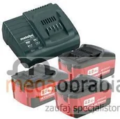 Akumulatory do elektronarzędzi - Metabo Zestaw - akumulatory i ładowarka 18 V/4,0 Ah+ASC 30-36 V 685049000 (685049000 / 4007430236852) - miniaturka - grafika 1