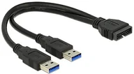 Kable USB - Delock Kabel USB USB3.0 Pinheader 2x USB 3.0 A 0.25m 83910 - miniaturka - grafika 1