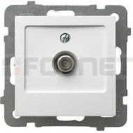 Gniazdka elektryczne - Ospel Gniazdo antenowe Podwójne złącze typu F - As GPA-2GF/M/00 - miniaturka - grafika 1