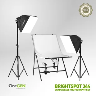CineGEN Zestaw do fotografii bezcieniowej BrightSpot 344 BrightSpot-344 - Inne akcesoria studyjne - miniaturka - grafika 2