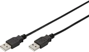 Digitus 1 m długość USB 2.0 A wtyczka wtyczka A przewód przyłączeniowy czarna (AK-300101-010-S) - Kable USB - miniaturka - grafika 2