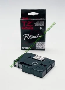 Brother TZ-S121 9mm Taśma Laminowana z ekstra mocnym klejem, czarny nadruk/przeź - Etykiety do drukarek - miniaturka - grafika 3