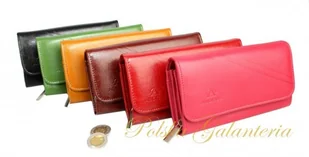 Andrus portfel damski (PL) Długi Max na Suwak skóra Licowa Czerwony,Cz - Portfele Andrus portfel damski (PL) Długi Max na Suwak skóra Licowa Czerwony,Cz - Portfele - miniaturka - grafika 1