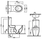 Miski WC - Hatria Le Fiabe Y1E8 - miniaturka - grafika 1