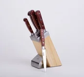 Noże kuchenne - Kinghoff Zestaw noży w bloku (5 elementów) KH-3463 - miniaturka - grafika 1