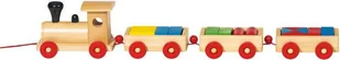 Goki Drewniany pociąg z 16 klockami 55968 - Klocki - miniaturka - grafika 2