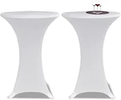 Obrusy i serwetki - vidaXL vidaXL Obrus na st$11 barowy O 60 cm bia$12y rozci$13gany 2 szt - miniaturka - grafika 1