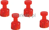 Pinezki - MAGNETOPLAN PINEZKA MAGNETYCZNA MAGNESY MEMO 18 mm 4SZT RÓŻOWY 1666118 - miniaturka - grafika 1