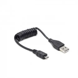Gembird Kabel Kabel USB 20cm-60cm spiralny (CC-MUSB2C-AMBM-0.6M) - Kable USB - miniaturka - grafika 5