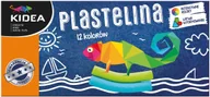 Masy plastyczne - Derform Plastelina 12 kolorów Kidea P12KKA - miniaturka - grafika 1