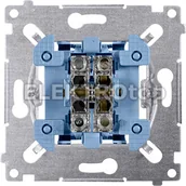 Wyłączniki światła i elektryczne - Kontakt Simon SW1M Łącznik jednobiegunowy (mechanizm) 10AX, 250V~, szybkozłącza - miniaturka - grafika 1
