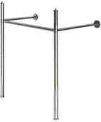 Nogi i stelaże pod umywalki - Duravit Vero Stelaż Do umywalki chrom 0030751000 - miniaturka - grafika 1