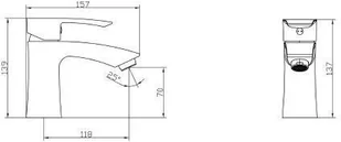 Sapho Trevia TN002 - Baterie umywalkowe - miniaturka - grafika 2