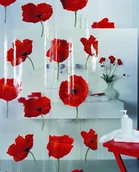 Zasłony prysznicowe - Spirella spirella 1042344 do zasłony prysznicowej Poppy Cinnabar szer. x wys.: 180 cm x 200 cm (10.42344) - miniaturka - grafika 1