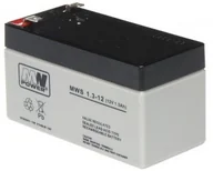 Akcesoria do monitoringu - MW Power AKUMULATOR ŻELOWY 12V/1.3AH-MWS - miniaturka - grafika 1