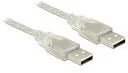 Kable USB - Delock Kabel USB A - A St/St 0.50m transparent 83886 - miniaturka - grafika 1