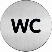Systemy ekspozycyjne i znaki informacyjne - Durable Tabliczka WC PICTO śr. 83 mm - miniaturka - grafika 1
