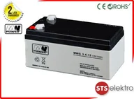Akumulatory ogólnego zastosowania - MW Power Akumulator AGM MWS 3.4-12 12V 3.4Ah T1 - miniaturka - grafika 1