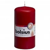 Bolsius Świeca pieńkowa 120/60 bordowa - Świece - miniaturka - grafika 2