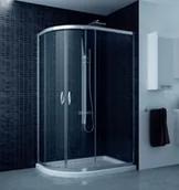 Kabiny prysznicowe - New Trendy Adora 100x80 szkło grafitowe K-0284 - miniaturka - grafika 1